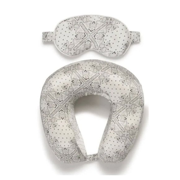 Calpak Accessories Calpak Silk Travel Neck Pillow Eye Mask Set